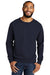 Allmade AL4004 Mens Organic French Terry Crewneck Sweatshirt Night Sky Navy Blue Model Front