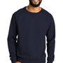 Allmade Mens Organic French Terry Crewneck Sweatshirt - Night Sky Navy Blue