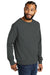 Allmade AL4004 Mens Organic French Terry Crewneck Sweatshirt Terrain Grey Model 3Q