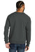 Allmade AL4004 Mens Organic French Terry Crewneck Sweatshirt Terrain Grey Model Back