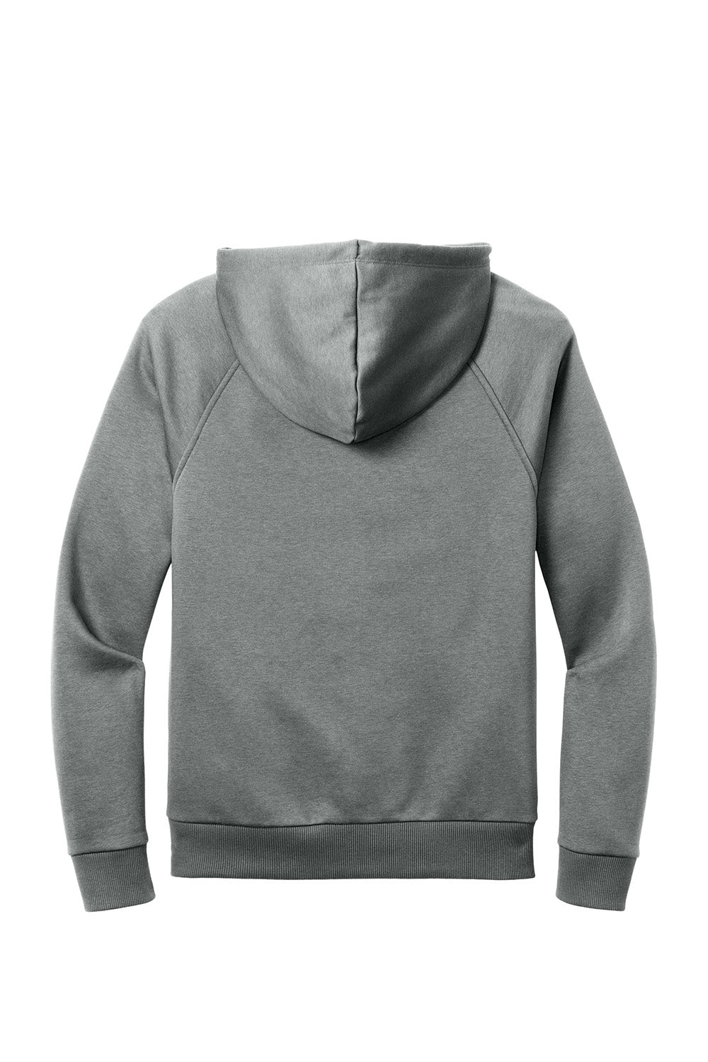 AllMade AL5000 Mens CVC Fleece Hooded Sweatshirt Hoodie w/ Pouch Pocket Heather Aluminum Grey Flat Back
