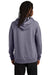 AllMade AL5000 Mens CVC Fleece Hooded Sweatshirt Hoodie w/ Pouch Pocket Cosmic Purple Model Back