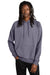 AllMade AL5000 Mens CVC Fleece Hooded Sweatshirt Hoodie w/ Pouch Pocket Cosmic Purple Model Front