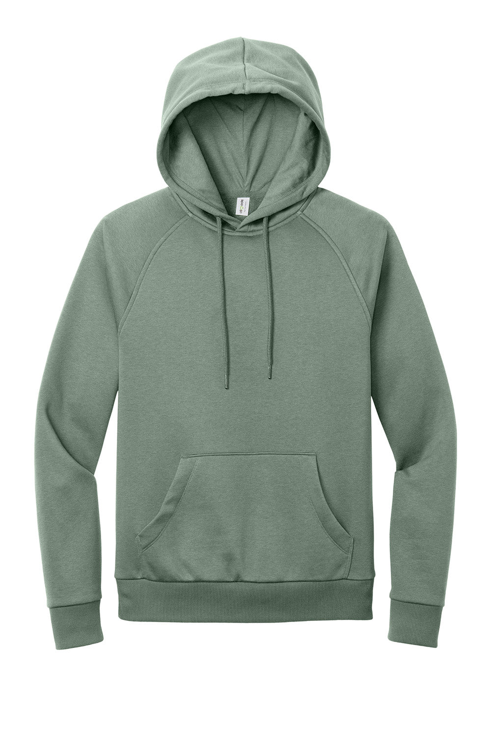 AllMade AL5000 Mens CVC Fleece Hooded Sweatshirt Hoodie w/ Pouch Pocket Matcha Green Flat Front