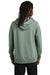 AllMade AL5000 Mens CVC Fleece Hooded Sweatshirt Hoodie w/ Pouch Pocket Matcha Green Model Back