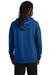 Allmade AL5000 Mens CVC Fleece Hooded Sweatshirt Hoodie w/ Pouch Pocket Open Water Blue Model Back