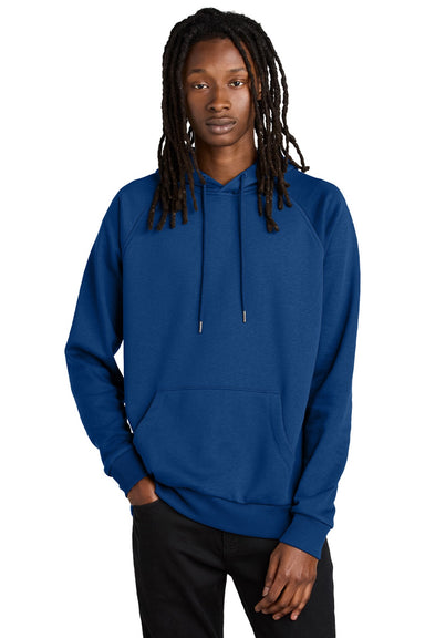 Allmade AL5000 Mens CVC Fleece Hooded Sweatshirt Hoodie w/ Pouch Pocket Open Water Blue Model Front