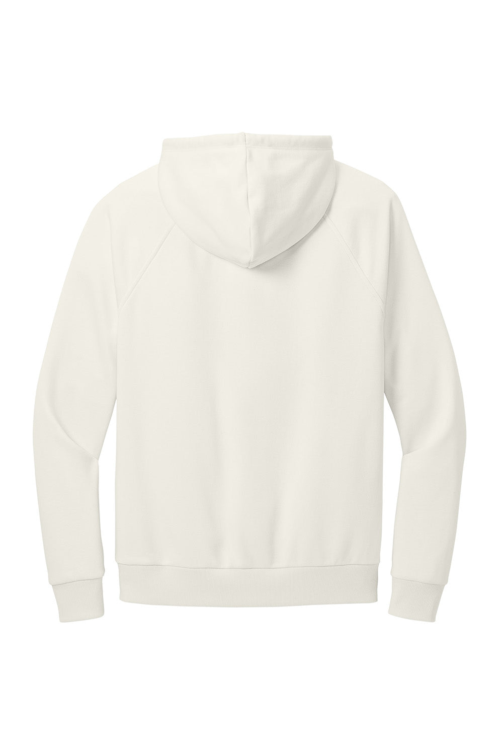 AllMade AL5000 Mens CVC Fleece Hooded Sweatshirt Hoodie w/ Pouch Pocket White Sand Flat Back