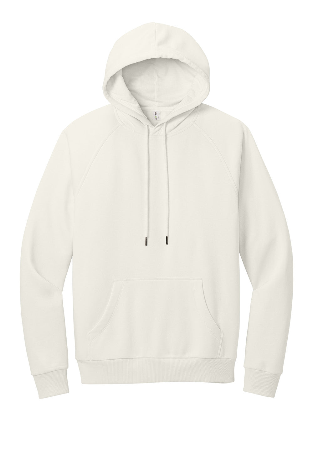 AllMade AL5000 Mens CVC Fleece Hooded Sweatshirt Hoodie w/ Pouch Pocket White Sand Flat Front