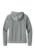 Allmade AL5003 Womens CVC Fleece Full Zip Hooded Sweatshirt Hoodie w/ Pockets Heather Aluminum Grey Flat Back