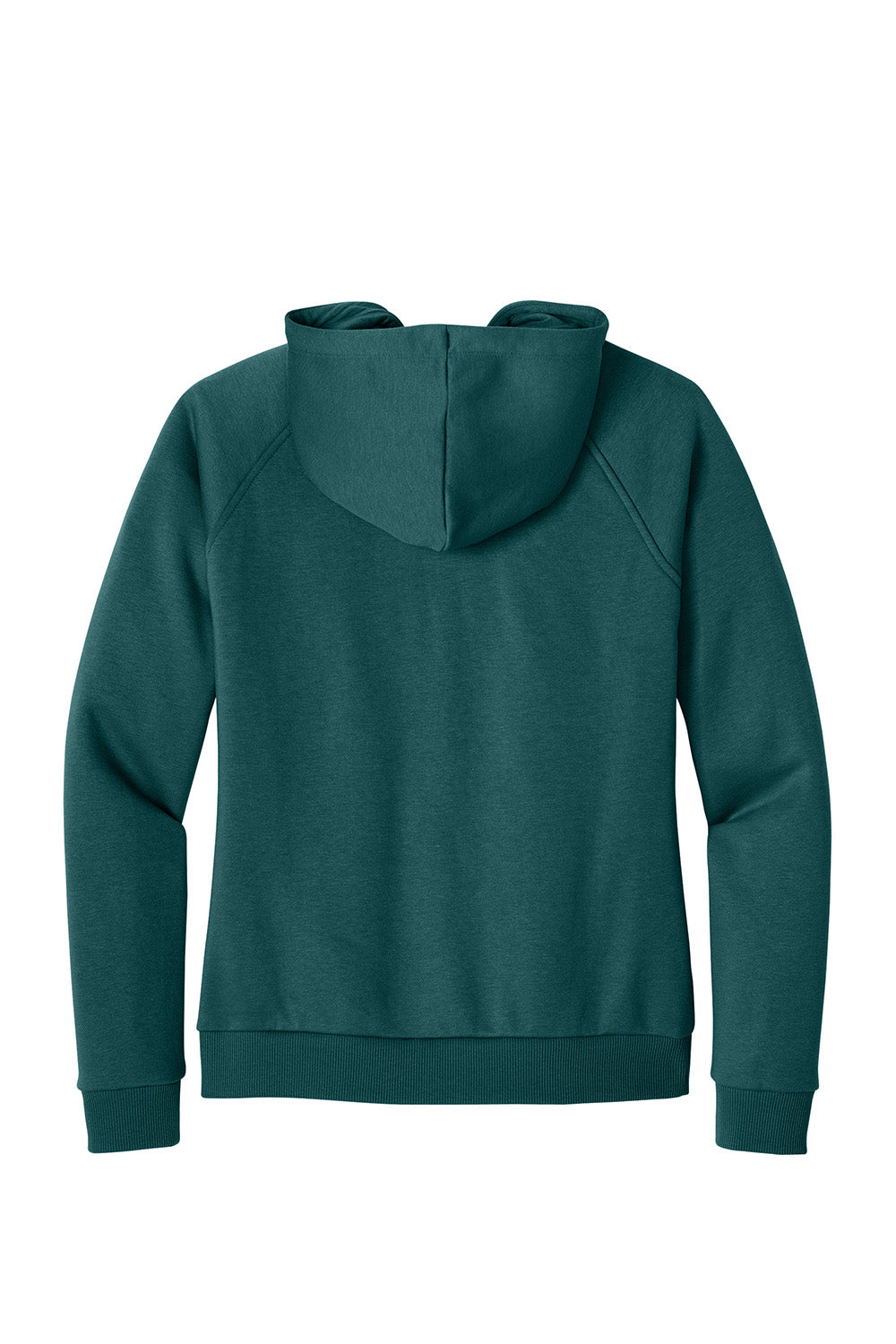 AllMade AL5003 Womens CVC Fleece Full Zip Hooded Sweatshirt Hoodie w/ Pockets Deep Sea Green Flat Back