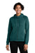 AllMade AL5003 Womens CVC Fleece Full Zip Hooded Sweatshirt Hoodie w/ Pockets Deep Sea Green Model Front