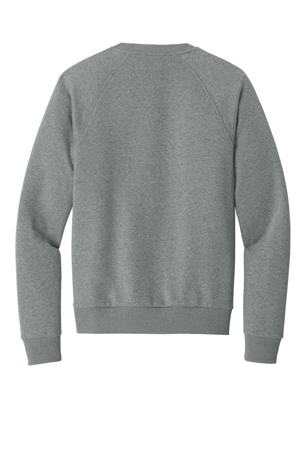 AllMade AL5004 Mens CVC Fleece Crewneck Sweatshirt Heather Aluminum Grey Flat Back