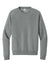 AllMade AL5004 Mens CVC Fleece Crewneck Sweatshirt Heather Aluminum Grey Flat Front