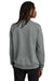 AllMade AL5004 Mens CVC Fleece Crewneck Sweatshirt Heather Aluminum Grey Model Back