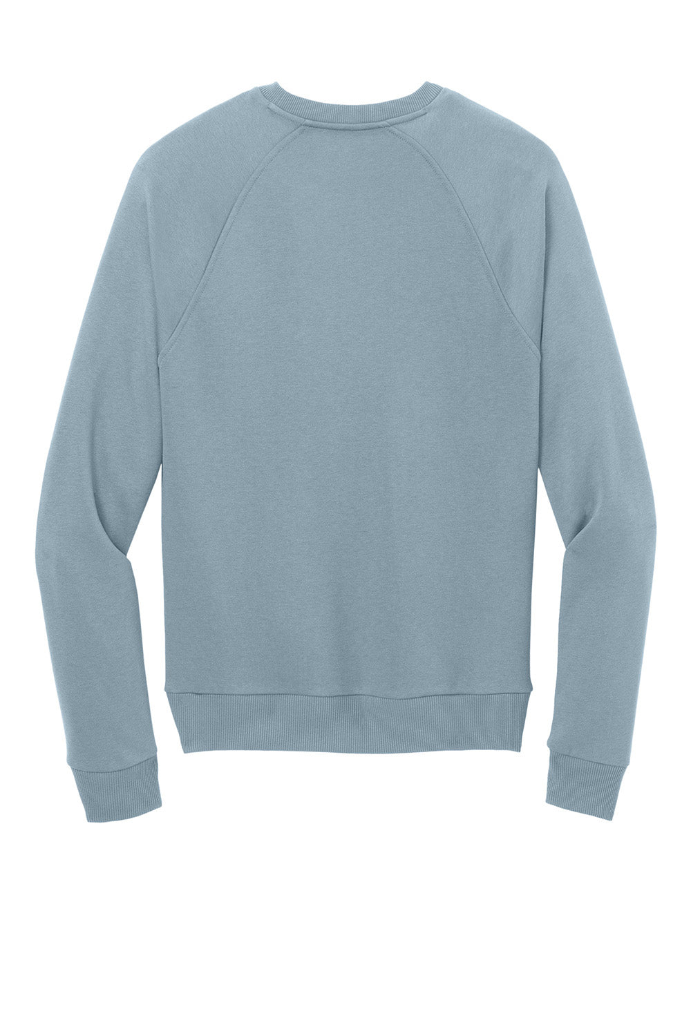 AllMade AL5004 Mens CVC Fleece Crewneck Sweatshirt I Like You Blue Flat Back
