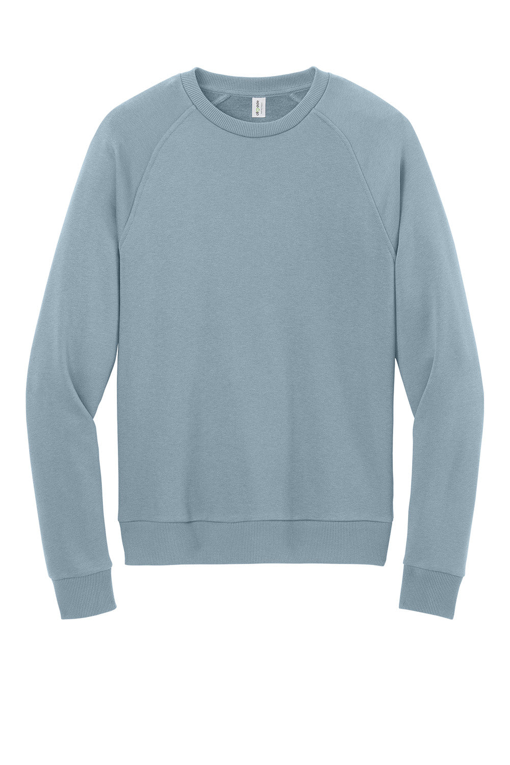AllMade AL5004 Mens CVC Fleece Crewneck Sweatshirt I Like You Blue Flat Front