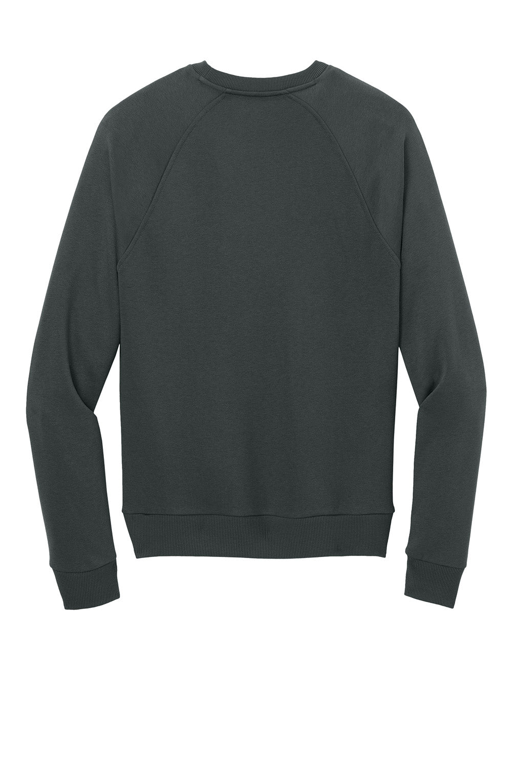 AllMade AL5004 Mens CVC Fleece Crewneck Sweatshirt Terrain Grey Flat Back