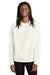 AllMade AL5004 Mens CVC Fleece Crewneck Sweatshirt White Sand Model Front