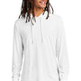 Allmade Mens Long Sleeve Hooded T-Shirt Hoodie - Bright White