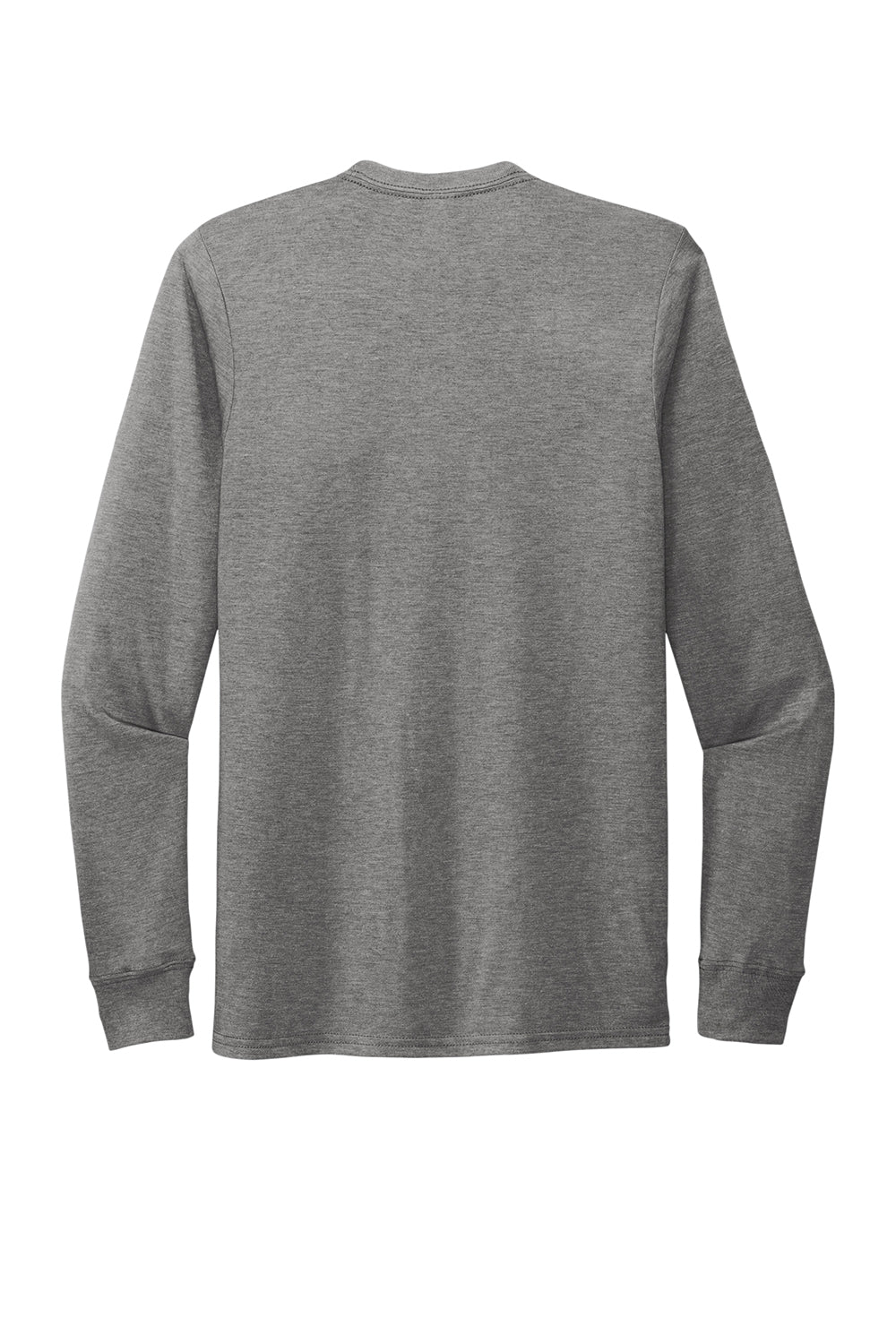 Allmade AL6004 Mens Long Sleeve Crewneck T-Shirt Aluminum Grey Flat Back
