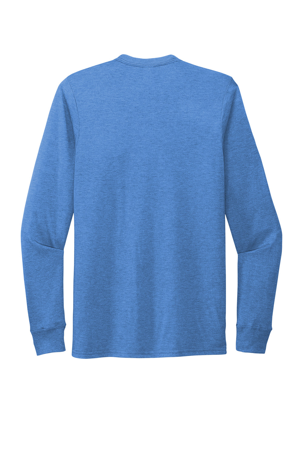 Allmade AL6004 Mens Long Sleeve Crewneck T-Shirt Azure Blue Flat Back