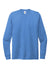 Allmade AL6004 Mens Long Sleeve Crewneck T-Shirt Azure Blue Flat Front