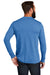 Allmade AL6004 Mens Long Sleeve Crewneck T-Shirt Azure Blue Model Back