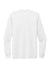 Allmade AL6004 Mens Long Sleeve Crewneck T-Shirt Bright White Flat Back