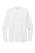 Allmade AL6004 Mens Long Sleeve Crewneck T-Shirt Bright White Flat Front