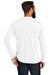 Allmade AL6004 Mens Long Sleeve Crewneck T-Shirt Bright White Model Back