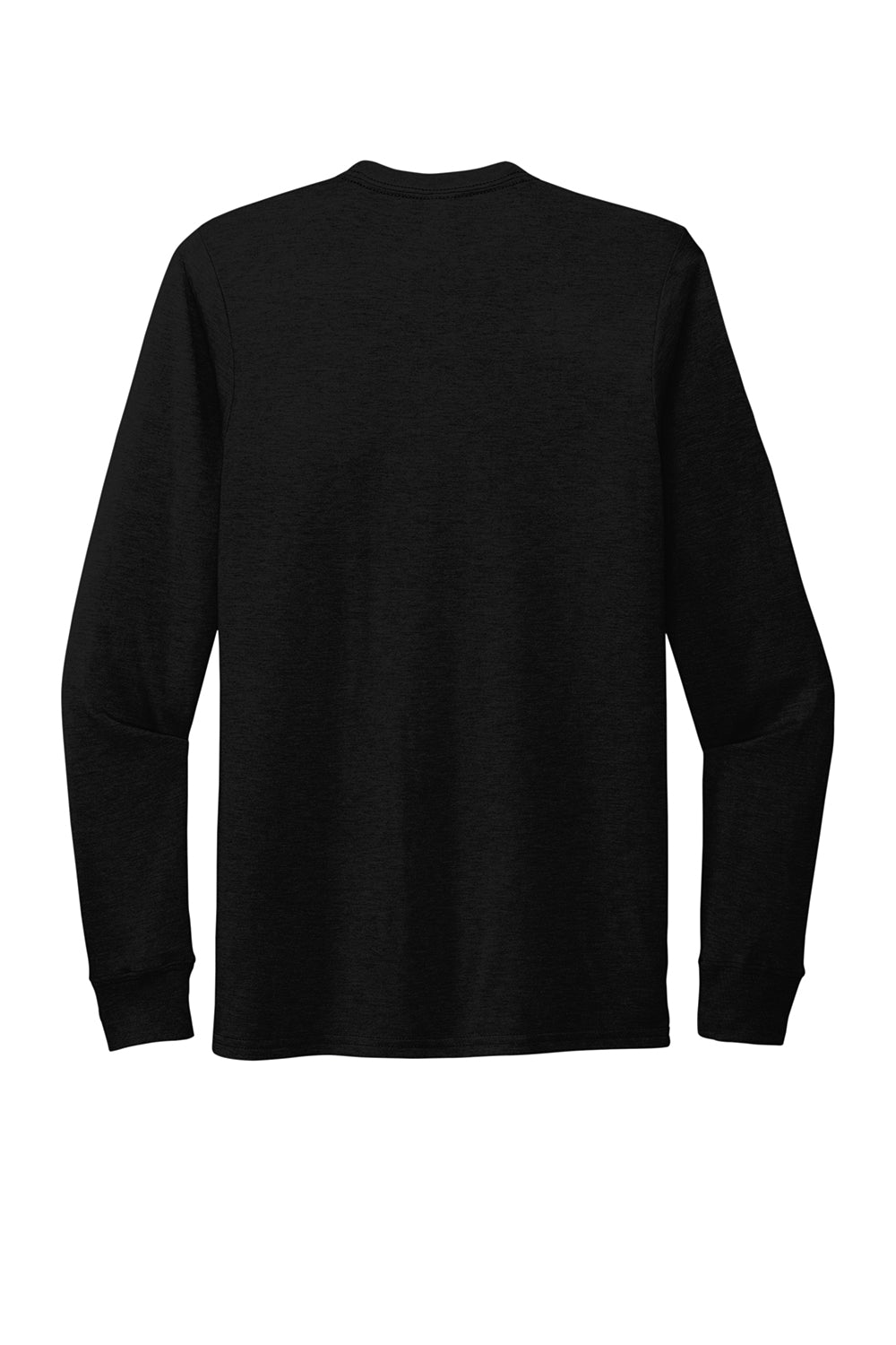Allmade AL6004 Mens Long Sleeve Crewneck T-Shirt Deep Black Flat Back