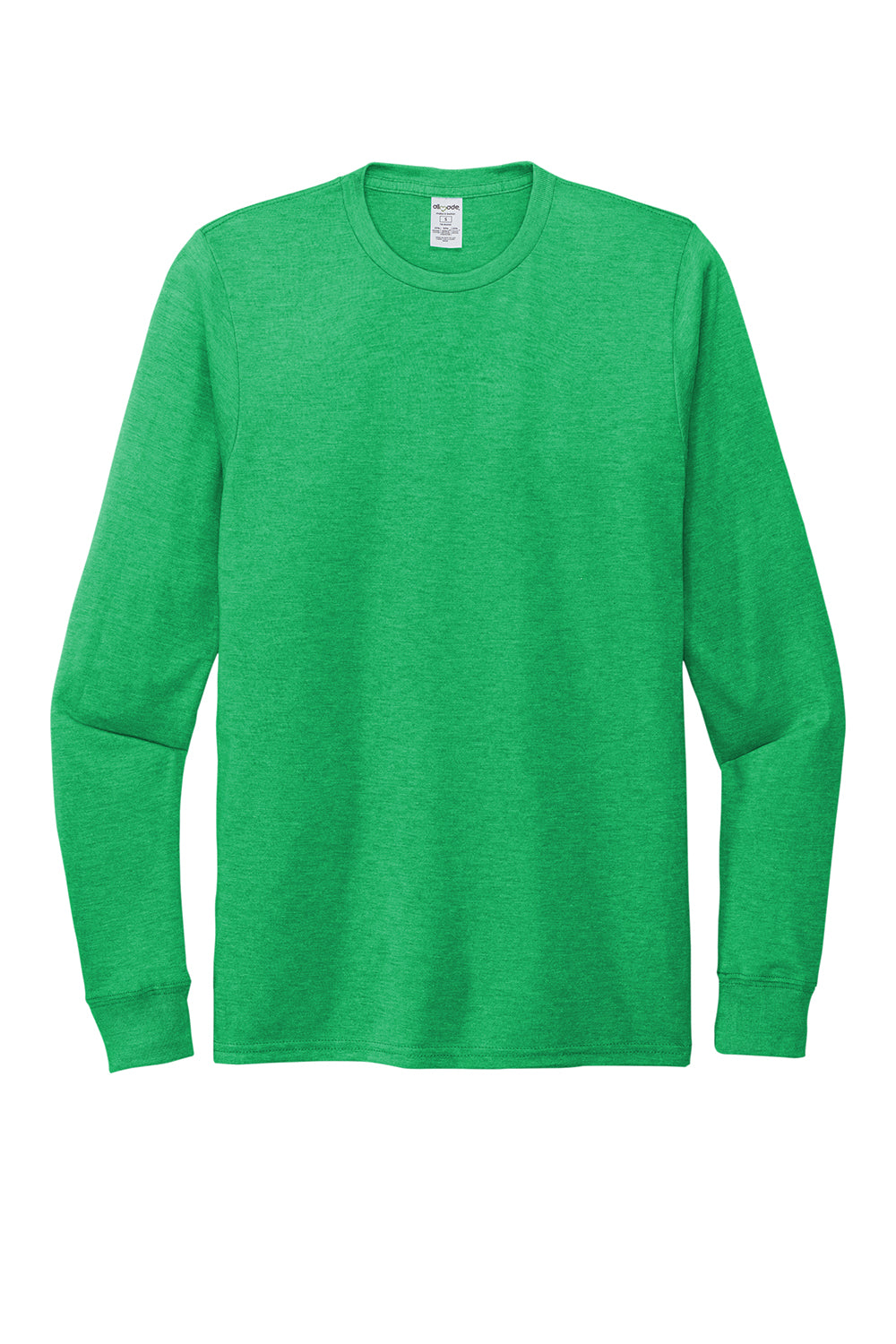 Allmade AL6004 Mens Long Sleeve Crewneck T-Shirt Enviro Green Flat Front