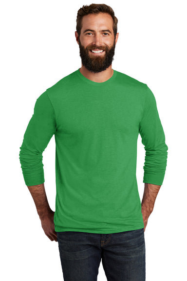Allmade AL6004 Mens Long Sleeve Crewneck T-Shirt Enviro Green Model Front