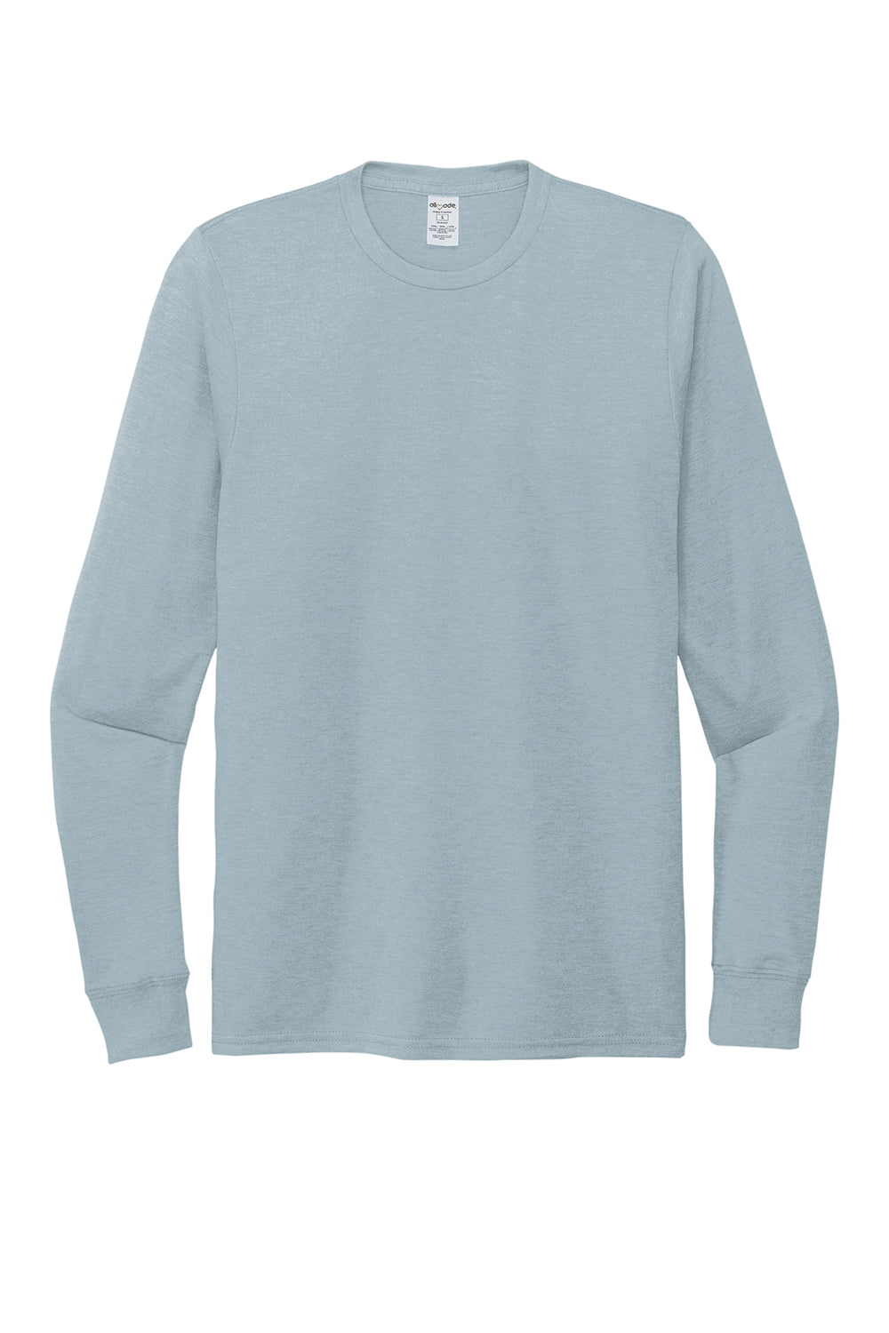 Allmade AL6004 Mens Long Sleeve Crewneck T-Shirt I Like You Blue Flat Front