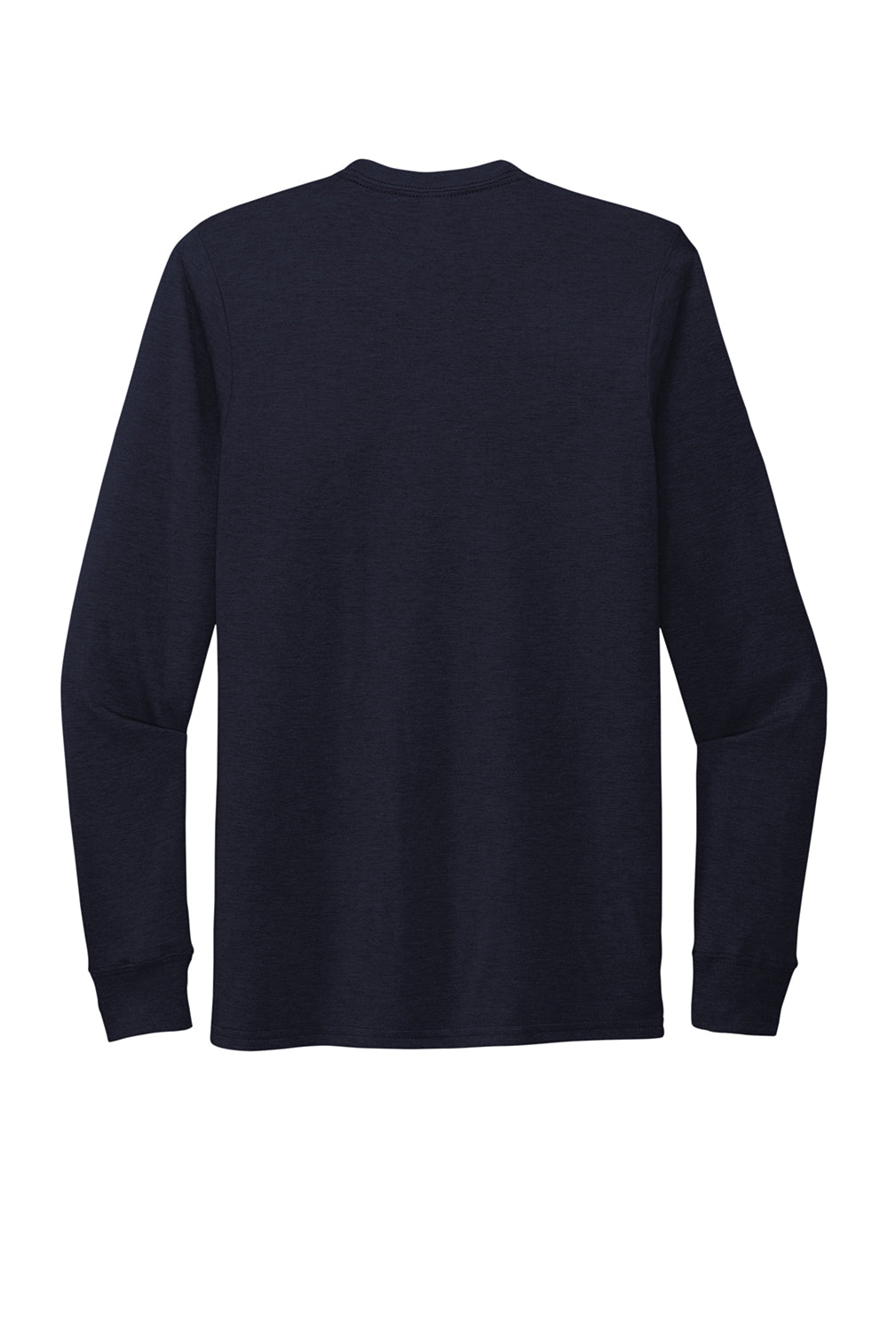 Allmade AL6004 Mens Long Sleeve Crewneck T-Shirt Night Sky Navy Blue Flat Back