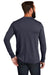 Allmade AL6004 Mens Long Sleeve Crewneck T-Shirt Rebel Blue Model Back