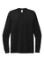 Allmade AL6004 Mens Long Sleeve Crewneck T-Shirt Space Black Flat Front