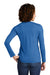 Allmade AL6008 Womens Long Sleeve Crewneck T-Shirt Azure Blue Model Back