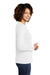 Allmade AL6008 Womens Long Sleeve Crewneck T-Shirt Fairly White Model Side