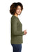 Allmade AL6008 Womens Long Sleeve Crewneck T-Shirt Olive You Green Model Side