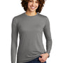 Allmade Womens Long Sleeve Crewneck T-Shirt - Aluminum Grey