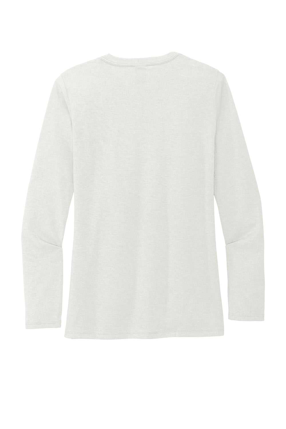 Allmade AL6008 Womens Long Sleeve Crewneck T-Shirt Fairly White Flat Back