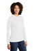 Allmade AL6008 Womens Long Sleeve Crewneck T-Shirt Fairly White Model 3Q