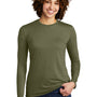 Allmade Womens Long Sleeve Crewneck T-Shirt - Olive You Green