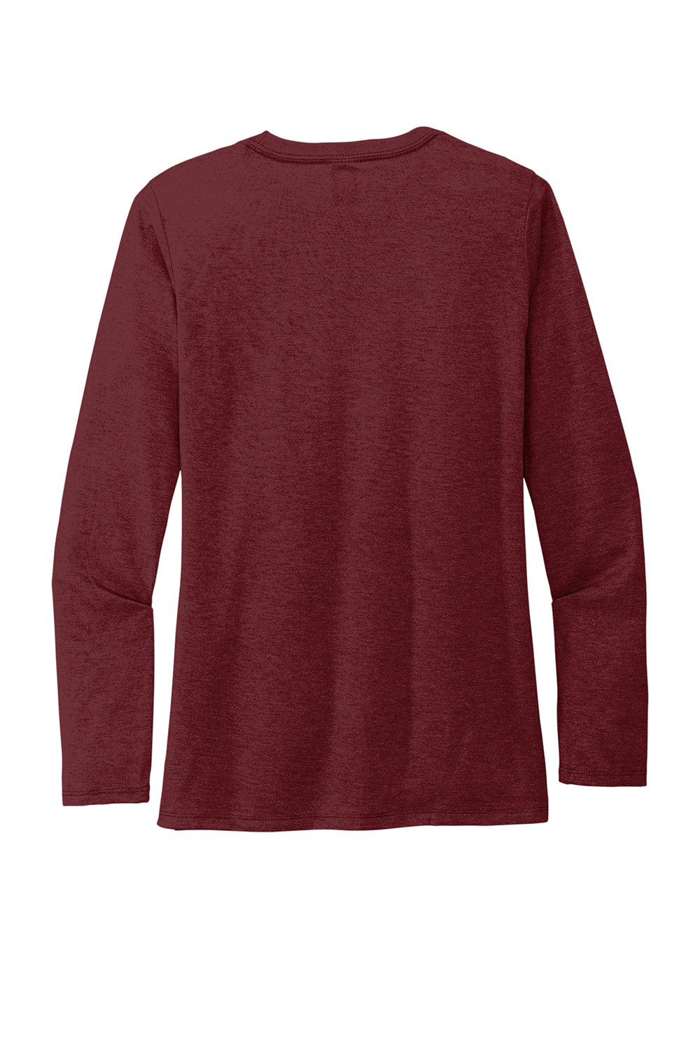 Allmade AL6008 Womens Long Sleeve Crewneck T-Shirt Vino Red Flat Back