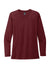 Allmade AL6008 Womens Long Sleeve Crewneck T-Shirt Vino Red Flat Front