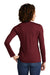 Allmade AL6008 Womens Long Sleeve Crewneck T-Shirt Vino Red Model Back