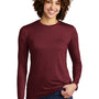 Allmade Womens Long Sleeve Crewneck T-Shirt - Vino Red