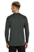 AllMade AL6104 Mens Long Sleeve Crewneck T-Shirt Terrain Grey Model Back
